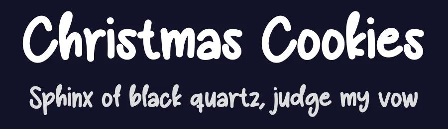 Christmas Cookies by Scratchones — Script Handwritten Font — thumbnail 2