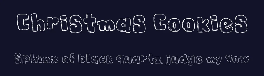 Christmas Cookies by Galdino Otten Fonts — Decorative Font — thumbnail 2