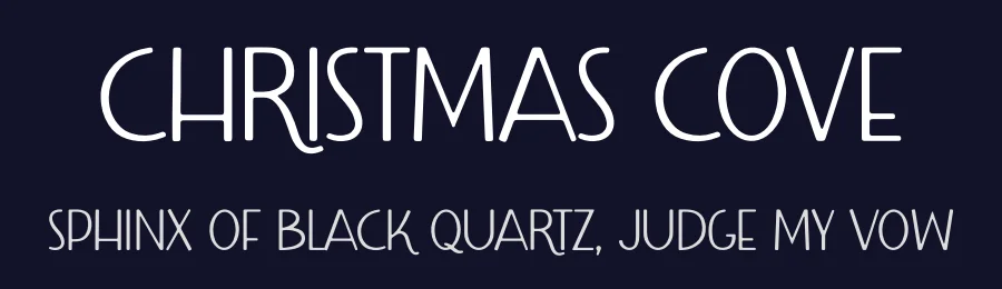 Christmas Cove by FactoryType — Decorative Font — thumbnail 2