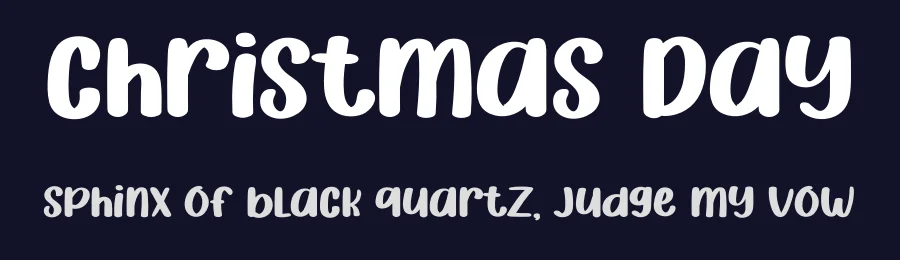 Christmas Day by Erik Studio — Decorative Font — thumbnail 2