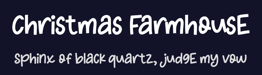 Christmas Farmhouse by Mozatype — Decorative Font — thumbnail 2