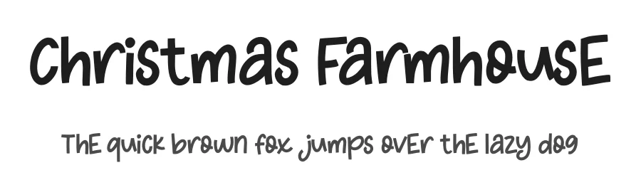 Christmas Farmhouse by Mozatype β Decorative Font