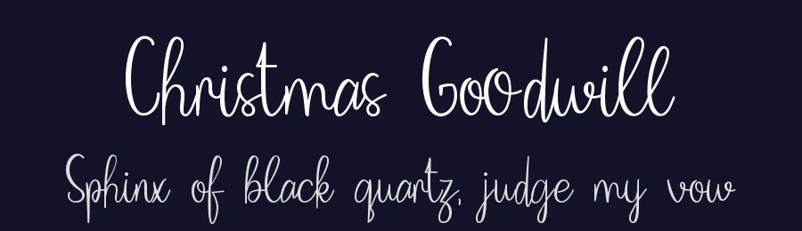 Christmas Goodwill by Johan Wibisono — Script Handwritten Font — thumbnail 2