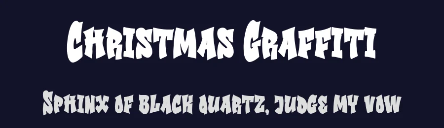 Christmas Graffiti by Blankids — Script Handwritten Font — thumbnail 2