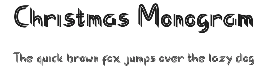 Christmas Monogram