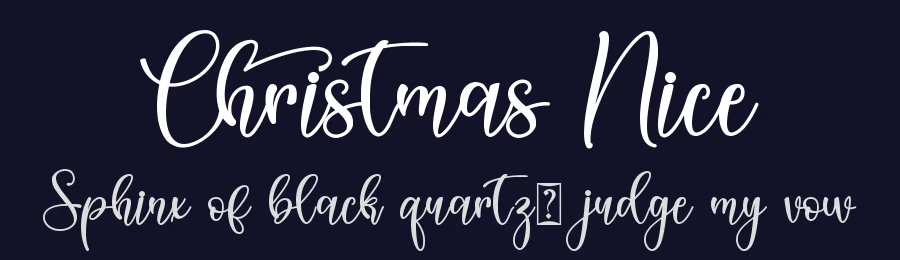 Christmas Nice by Alif Ryan Zulfikar — Script Handwritten Font — thumbnail 2