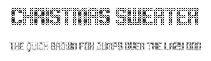 Christmas Sweater by Geronimo Font Studios — Decorative Font