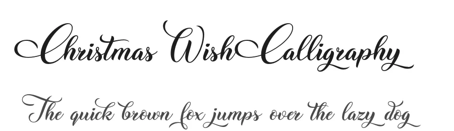 Christmas Wish Calligraphy by Roland Huse Design — Script Handwritten Font