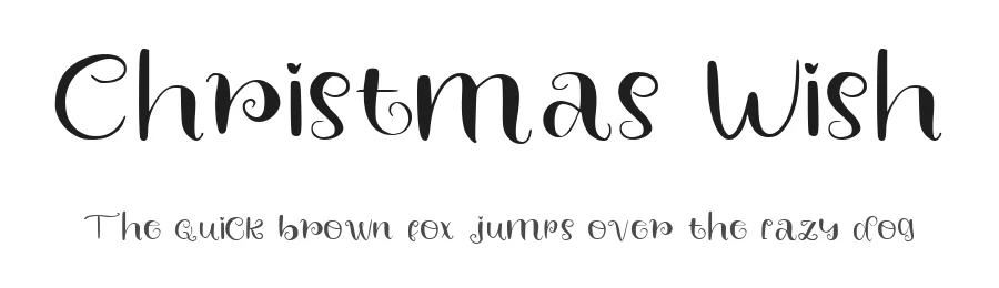 Christmas Wish by Mariyana — Decorative Font