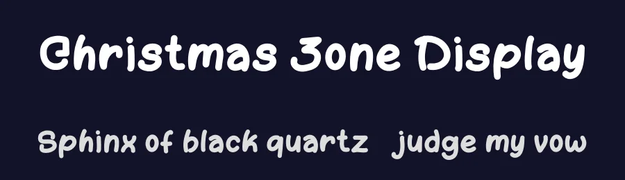 Christmas Zone Display by Yoga Letter — Script Handwritten Font — thumbnail 2