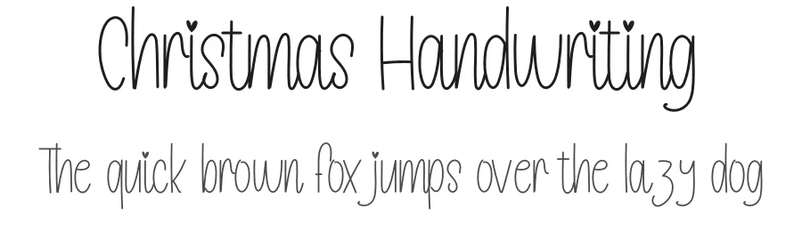 Christmas Handwriting