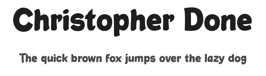 Christopher Done by cove703 — Decorative Font
