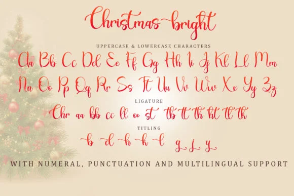 Christsmas Bright Font by Sakha Design — Script Handwritten Font — thumbnail 7