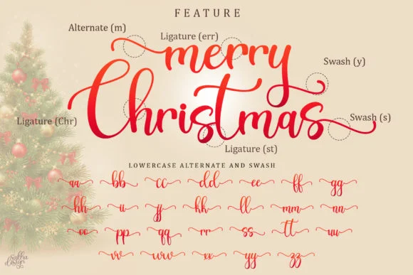 Christsmas Bright Font by Sakha Design — Script Handwritten Font — thumbnail 8