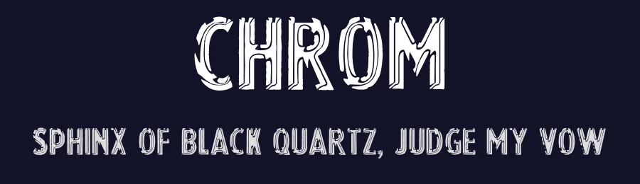 Chrom by imagex — Decorative Font — thumbnail 2