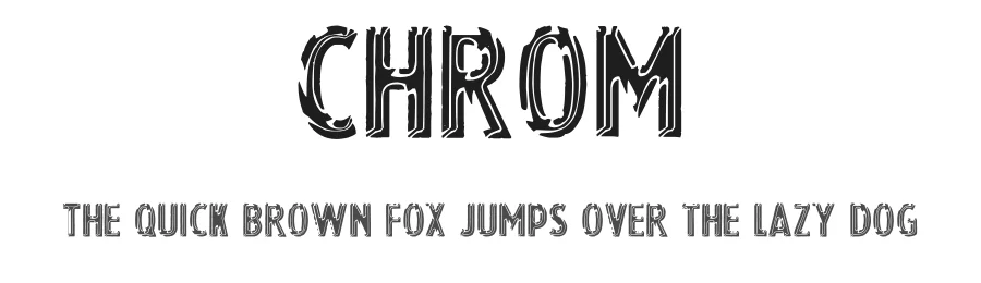 Chrom by imagex — Decorative Font