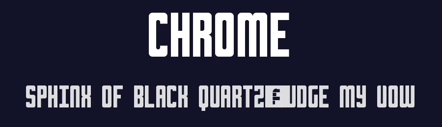 Chrome by Geronimo Font Studios — Sans Serif Font — thumbnail 2