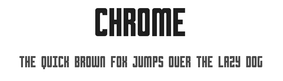 Chrome by Geronimo Font Studios β Sans Serif Font