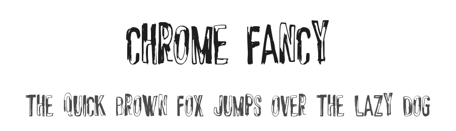 Chrome Fancy by Xerographer Fonts — Decorative Font