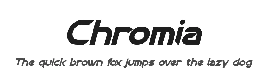 Chromia by Pixel Sagas — Display Font