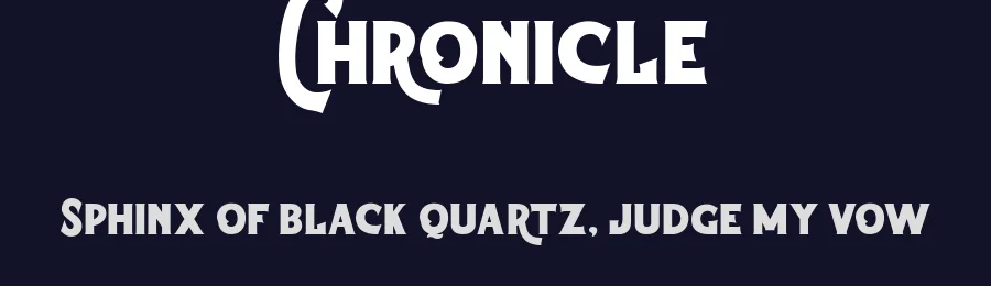 Chronicle by madeDeduk — Decorative Font — thumbnail 2
