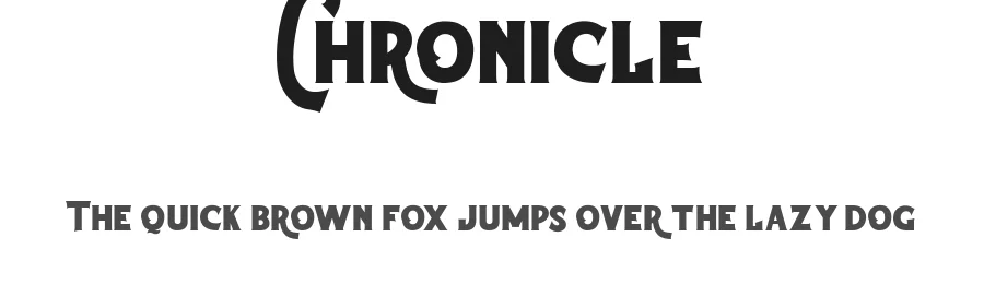 Chronicle by madeDeduk — Decorative Font