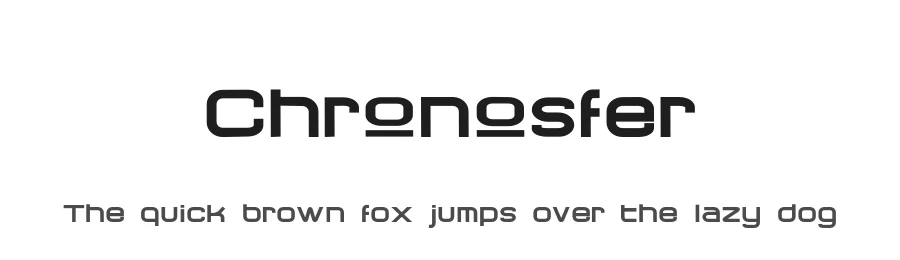 Chronosfer by Fontada — Display Font