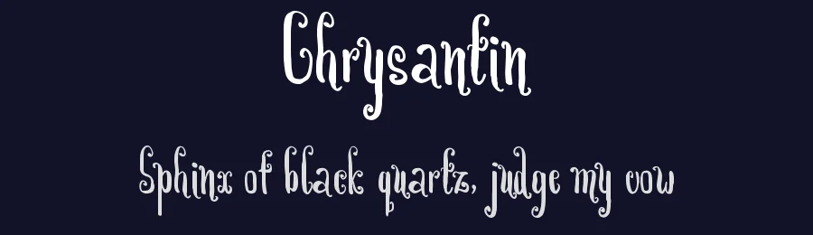 Chrysantin by Royaltype — Decorative Font — thumbnail 2