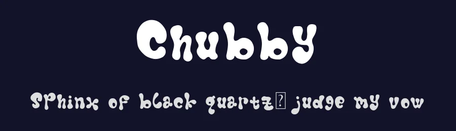 Chubby by Gie Studio — Decorative Font — thumbnail 2