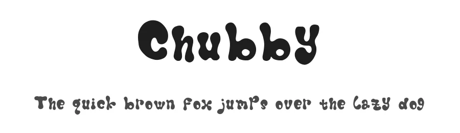 Chubby by Gie Studio — Decorative Font