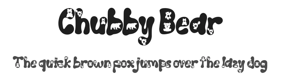 Chubby Bear by Yoga Letter — Decorative Font