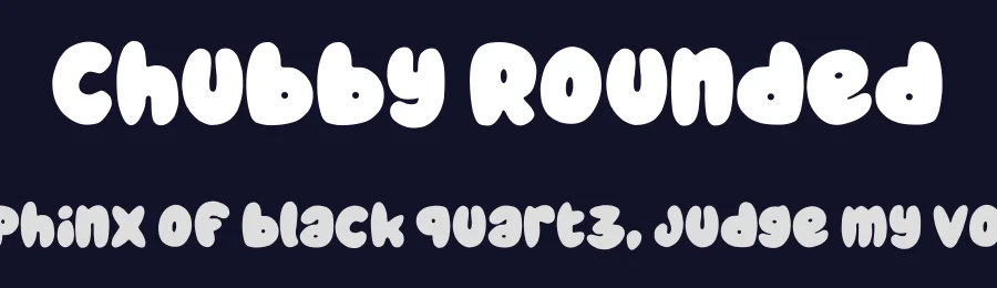 Chubby Rounded by imagex — Decorative Font — thumbnail 2