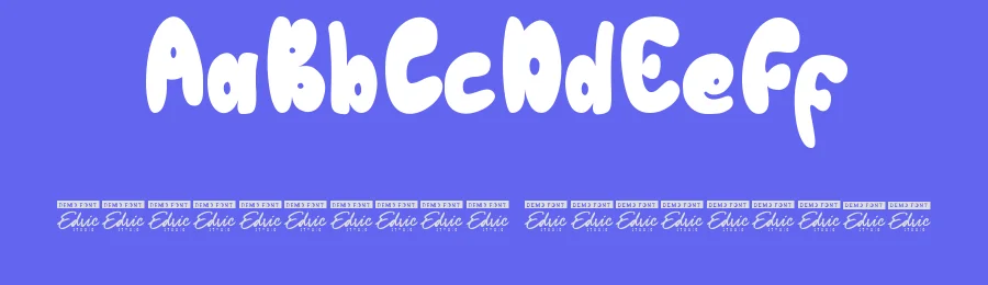 Chubby Toon by Edric Studio — Decorative Font — thumbnail 3