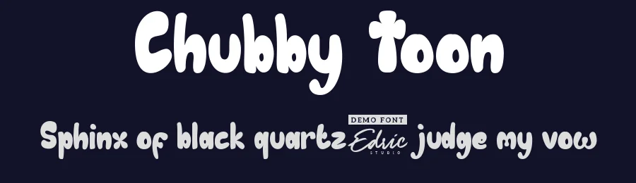 Chubby Toon by Edric Studio — Decorative Font — thumbnail 2