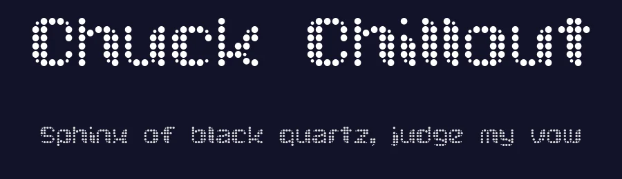 Chuck Chillout by Pizzadude — Display Font — thumbnail 2