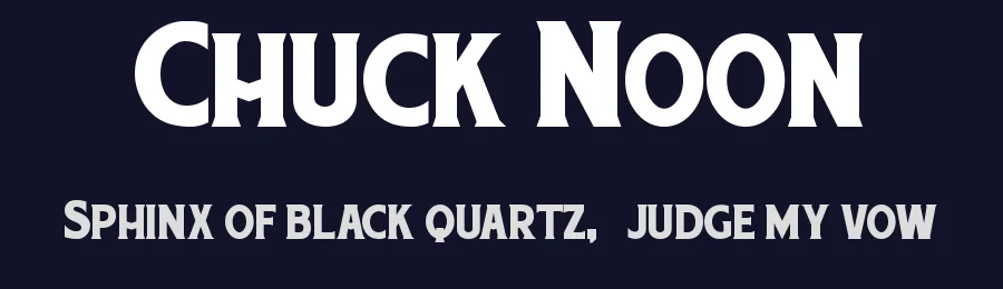 Chuck Noon by Twicolabs Fontdation — Decorative Font — thumbnail 2