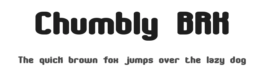 Chumbly BRK by Ænigma — Display Font