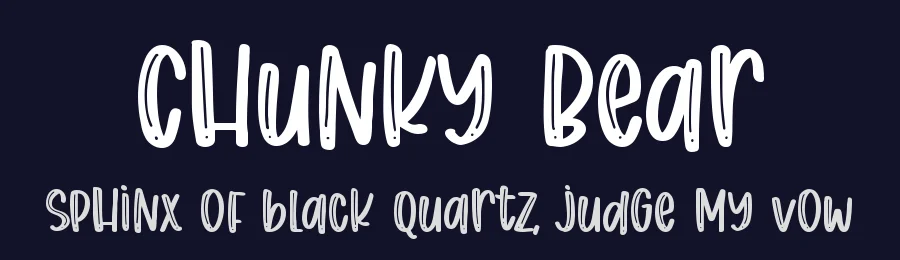 Chunky Bear by DM Letter Studio - Dimas Prasetyo — Decorative Font — thumbnail 2