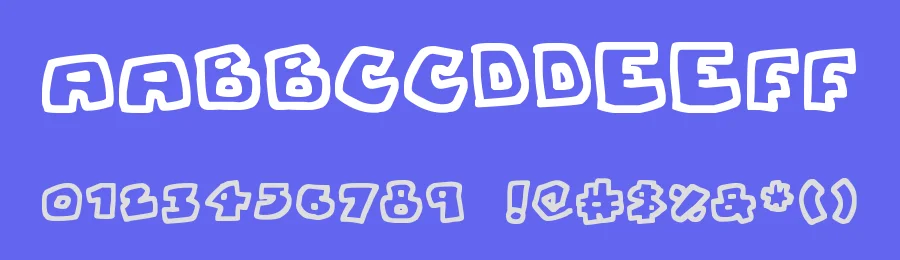 Chunky Boulder Outlines by Hawtpixel — Decorative Font — thumbnail 3