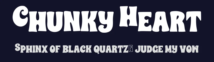 Chunky Heart by A Type Font — Decorative Font — thumbnail 2
