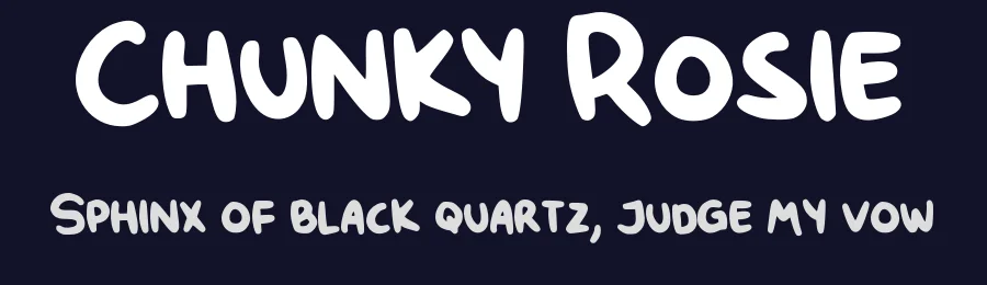 Chunky Rosie by Typetasty — Decorative Font — thumbnail 2
