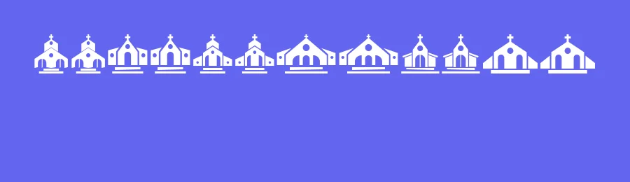 Churches by Vladimir Nikolic — Dingbats Font — thumbnail 3