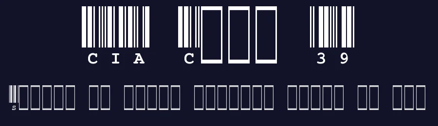 CIA Code 39 — Dingbats Font — thumbnail 2