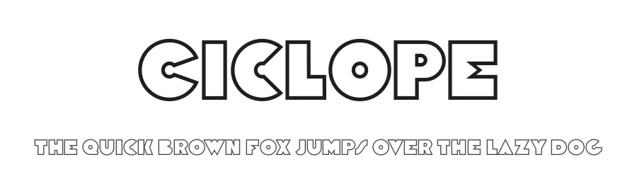 Ciclope by NowType — Sans Serif Font