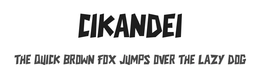 Cikandei by Mabhal Studio — Decorative Font