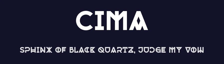 Cima by Piotr Monsiorski — Sans Serif Font — thumbnail 2