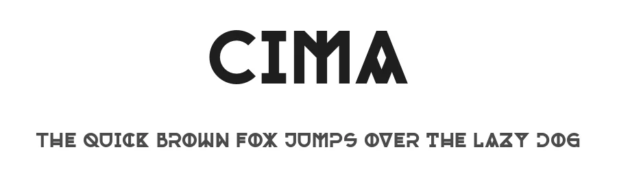 Cima by Piotr Monsiorski — Sans Serif Font