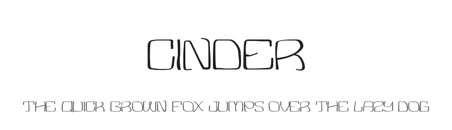 Cinder by Hugo Beyts — Decorative Font
