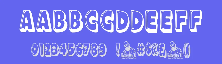 Cine de Barrio by Woodcutter — Decorative Font — thumbnail 3