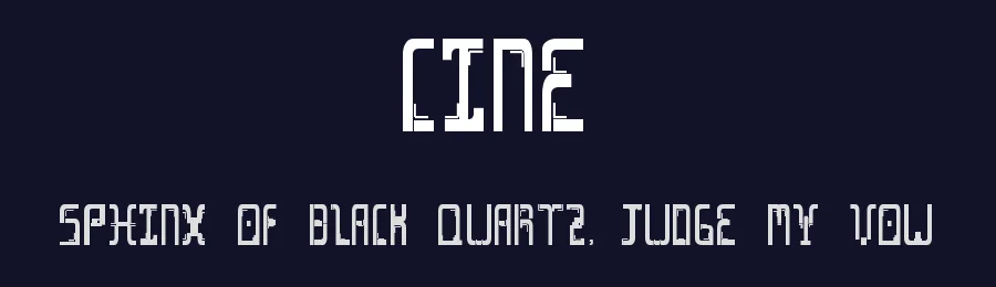Cine by Lia Dalpini — Decorative Font — thumbnail 2